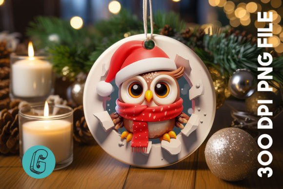 3D Owl Break Through Ornament Front: Elevate Your DIY Craft Projects with Precision