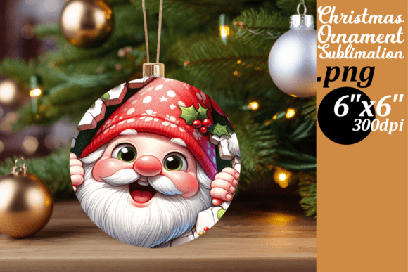 3D Peek-a-Boo Christmas Circles PNG: Strategic Application for High-Impact Sublimation