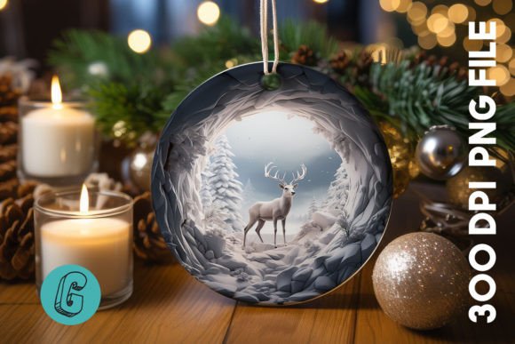 3D Reindeer Break Through Ornament 01: A Practical Guide for DIY Creators