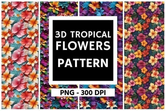 3D Summer Tropical Flowers Pattern 01: A Comprehensive Evaluation for Designers and Creators