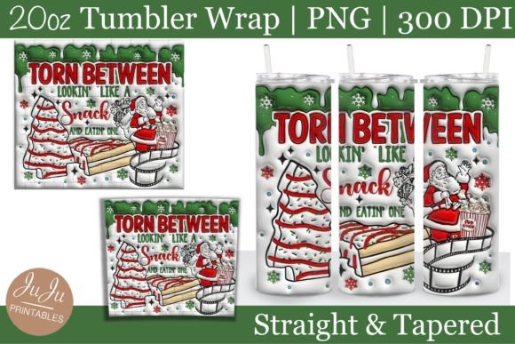 Christmas Cake Inflated 3d Tumbler Wrap: The Ultimate Holiday Customization Solution