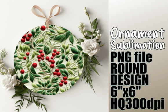 Elegant 3D Holiday Circles: Elevating Your Sublimation Projects