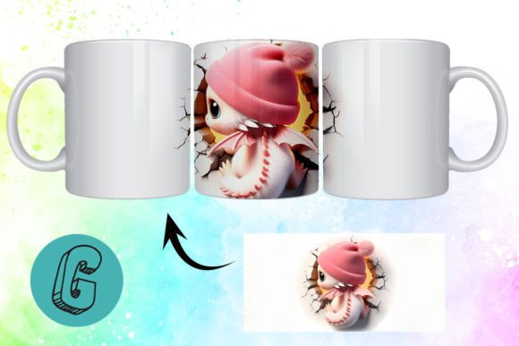 Elevating Personalized Branding: The Strategic Value of 3D Valentine Dragon 3D Mug Wrap 05 in Creative Commerce