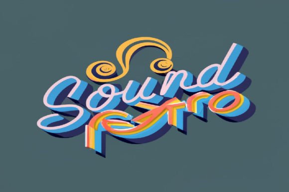 Sound-Retro-3D-Text-Effect-Editable-9