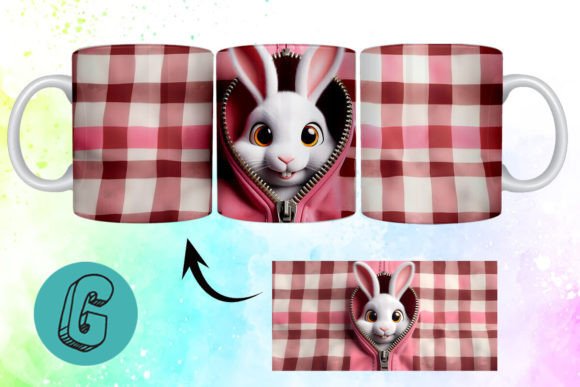 Valentine Cute Rabbit 3D Mug Wrap 14: The Ultimate Solution for Personalized DIY Gifting