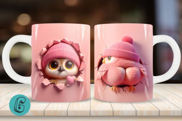 Valentine Owl 3D Mug Wrap 2 Side 07: A Comprehensive Guide for Creative Projects